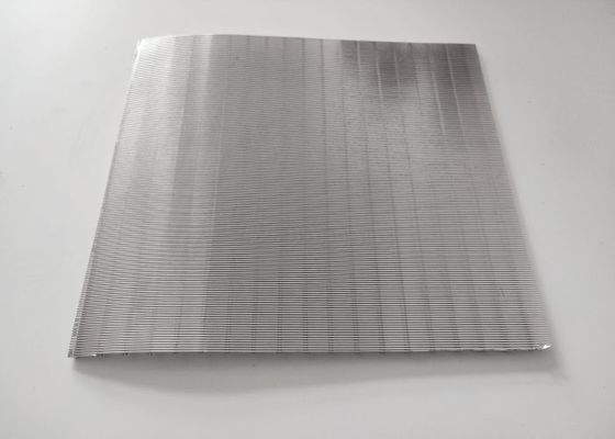 Wear Resistance Wedge Wire Screen , 304 Stainless Steel Screen 0.3mm Slot